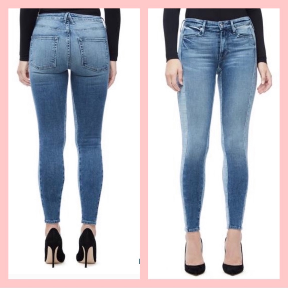 Good American | Good Waist Contrast Skinny Jeans - Picture 8 of 8